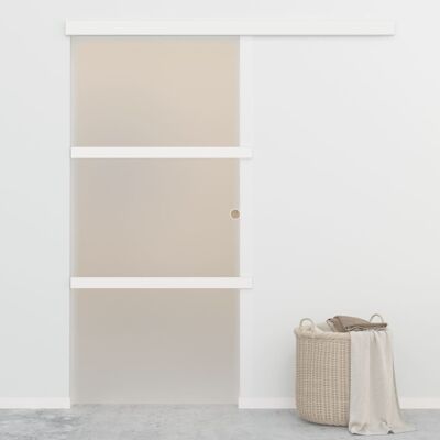 vidaXL Sliding Door with ESG Glass and Aluminium - 90x205 cm vidaXL Sliding Door with ESG Glass and Aluminium - 90x205 cm