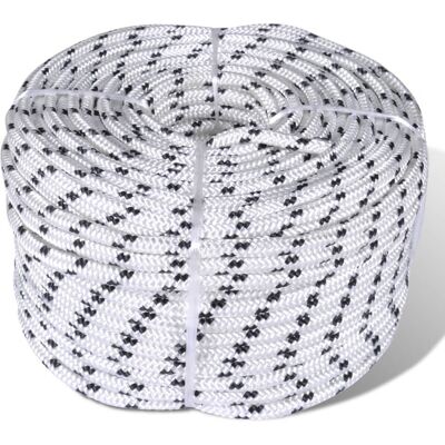 vidaXL Braided Rope Coil Boat Line Polyester 14 mm x 50 m - Rope vidaXL Braided Rope Coil Boat Line Polyester 14 mm x 50 m - Rope