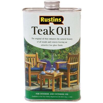 Rustins Rustins TEAK5000 Teak Oil 5L - Oil for Wood Protection Rustins Rustins TEAK5000 Teak Oil 5L - Oil for Wood Protection