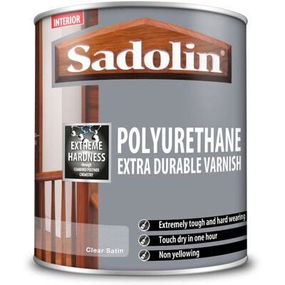 Sadolin - Polyurethane Extra Durable Varnish - Satin - 1L - Varnish Sadolin - Polyurethane Extra Durable Varnish - Satin - 1L - Varnish