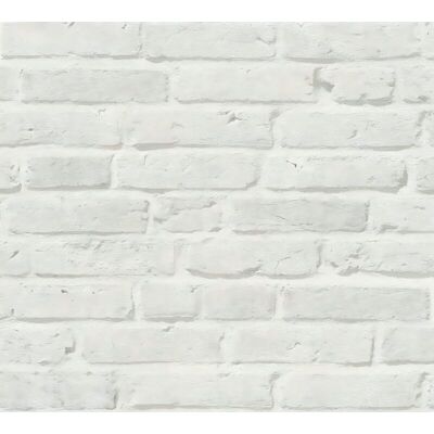 Profhome Stone Tile Non-Woven Wallpaper - Grey - Wall Decor Profhome Stone Tile Non-Woven Wallpaper - Grey - Wall Decor