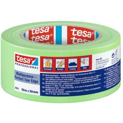 Tesa - Multi Purpose Cloth Tape - 50mm x 50m Tesa - Multi Purpose Cloth Tape - 50mm x 50m