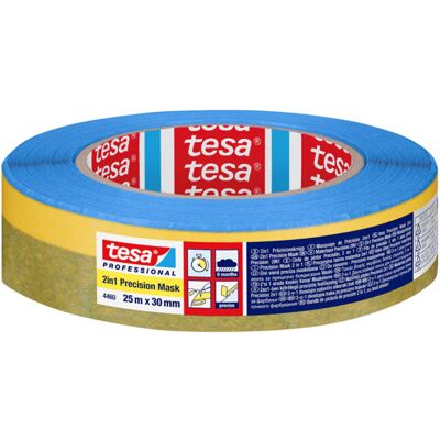 Tesa Professional 2 in 1 Precision Masking Tape - 30mm x 25m Tesa Professional 2 in 1 Precision Masking Tape - 30mm x 25m