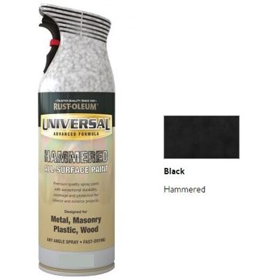 Rust-Oleum - AE0160006E8 - Hammered Black - 400ml - Spray Paint Rust-Oleum - AE0160006E8 - Hammered Black - 400ml - Spray Paint
