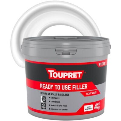 Toupret Ready Mixed Interior Filler - 4Kg Toupret Ready Mixed Interior Filler - 4Kg