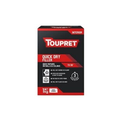 Quick Dry Interior Filler - 1Kg - Toupret Quick Dry Interior Filler - 1Kg - Toupret