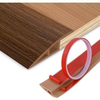 MCBOSON Transition strips for floors, threshold ramps, self-adhesive carpet edges, door trims for laminate floors, floors, tiles (200 cm) MCBOSON Transition strips for floors, threshold ramps, self-adhesive carpet edges, door trims for laminate floors, floors, tiles (200 cm)
