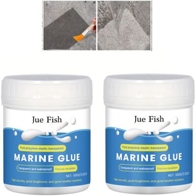 FULEADTURE Waterproof transparent coating for bathroom tiles, tile repair, waterproof, leak-proof, gap filler, 2 pieces FULEADTURE Waterproof transparent coating for bathroom tiles, tile repair, waterproof, leak-proof, gap filler, 2 pieces