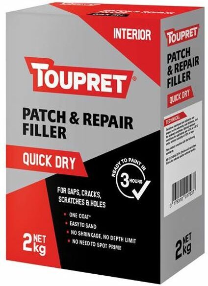 Toupret Quick Dry Patch & Repair 2kg TOUFGREB02GB