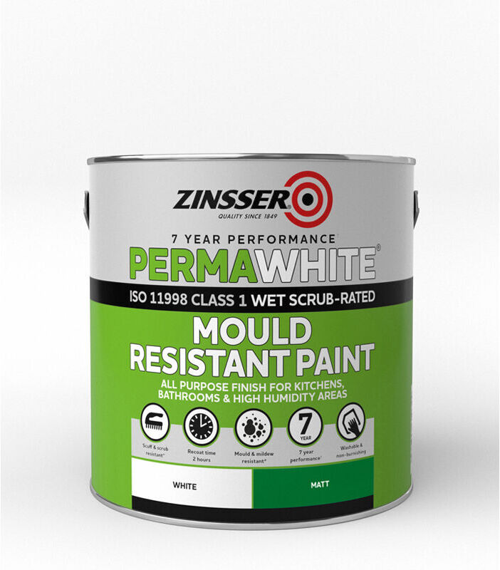 Perma White Interior Paint - Matt - 2.5L - Zinsser