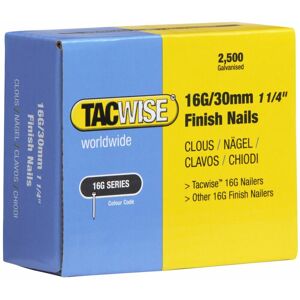 TBC 16 Gauge Straight Finish Nails 30mm Pack 2500 TAC0293