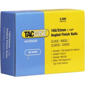 TBC Tacwise - 0769 16g 32mm Angled Nails X2500 16 Gauge DCN660 IM65A F16 M18FN16GA