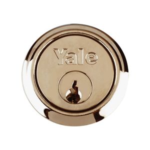 Locks 631109031161 B1109 Replacement Rim Cylinder & 2 Keys Satin Chrome Finish Box YALB1109SC - Yale
