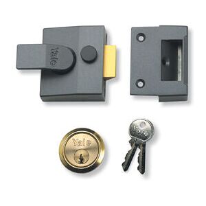 Yale - 88 Deadbolt Night Latch 60mm Backset Dark Metallic Grey