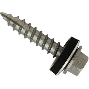 Forgefix - TFHW16GP6360 TechFast Metal Roofing to Timber Hex Screw T17 Gash Point 6.3 x 60mm Box 100 FORTFHWP6360