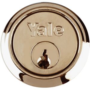 Locks 631109031025 B1109 Replacement Rim Cylinder & 2 Keys Polished Brass Finish Box YALB1109PB - Yale