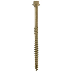 Timber Screws Hex Flange Head Exterior Green - 6.7 x 87 Box of 50 - 87IN - Timco