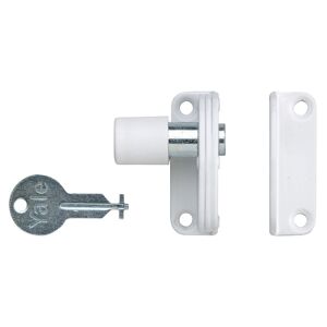 Yale Locks 710123005071 P123 Sash Window Presslock White YALP123WE