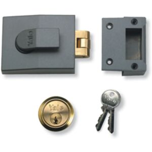 Yale - Rollerbolt Nightlatch 60mm Backset Satin Chrome