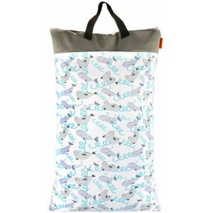 ROSE 1 Piece of Reusable Hanging Baby Diaper Bag Dry and Wet Bag (g Section)