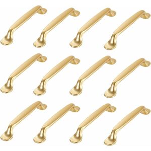 TINOR 12 Pieces Golden Cabinet Handles Golden Kitchen Cabinet Handles Drawer Cupboard Handles Drawer Cupboard Handles Bedroom Golden Kitchen Cabinet Door