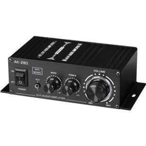 Drillpro - 12V 150W HiFi Car Power Amplifier Mini Digital Audio Stereo fm amp Remote Control lbtn