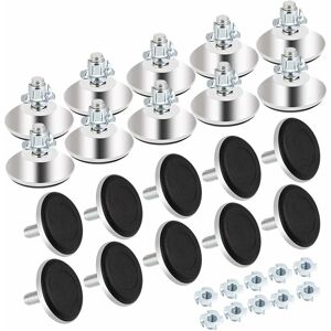 Héloise - 20Pcs Furniture Jack Feet, M8 x 40mm Adjustable Furniture Legs, Adjustment Screws for Furniture Legs, Chair, Table