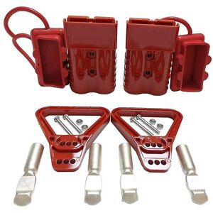 Woosien - 2pcs 350a 2awg Battery Connector Cable Quick Disconnect Kit For Anderson Connector For Atv Winch Re