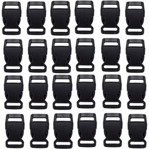 Langray - 30PCS Side Release Plastic Mini Buckles -Great Accessories for Chidren Paracord Bracelets