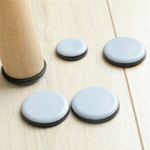 Groofoo - 24 pcs Self Adhesive Furniture Glides, Teflon Gliders Round Diameter 40mm for Chair,Sofa,Desk,Table Armchair