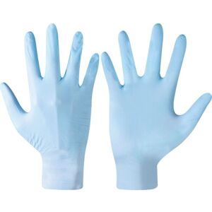 Showa - Disposable Gloves, Blue Nitrile, Box of 100 (Size M/8) - Blue