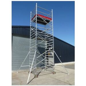 BPS ACCESS SOLUTIONS 8 Rung Industrial Tower, Width Double Width 1.45m x 2.5m Long (4' x 8'), Height 6.2m (20'4') Working Height