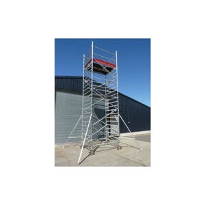 BPS ACCESS SOLUTIONS 8 Rung Industrial Tower, Width Double Width 1.45m x 2.5m Long (4' x 8'), Height 5.7m (18'8') Working Height