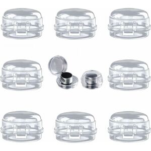 HÉLOISE 8pcs Gas Stove Knob Covers, Oven Knob Cover Protectors, Transparent Baby Kitchen Locks, Stove Knob Child Safety Protection, for Gas Stove, Oven