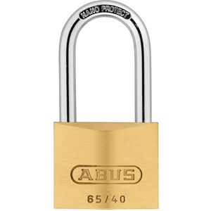 Abus - 04775 65/40mm Brass Padlock 40mm Long Shackle ABU6540LS40