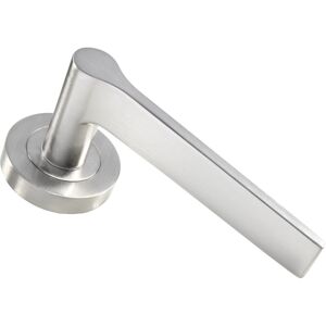 Carlisle Brass - Velino Lever on Round Rose Satin Nickel