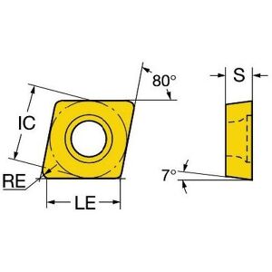 Sandvik Coromant - ccmt 060204-MM Inset Gade 1125