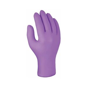Skytec - Iis Disposable Gloves, Puple, Nitile, Powde Fee, Textued, Size 9, Pack of - Purple
