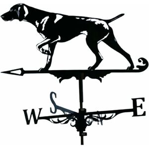 TINOR Durable Black Hound Good Directions Home Garden Stake Weathervane