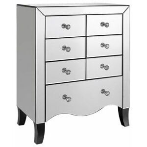 NETFURNITURE Catnina 7 Drawer Mirrored Chest - Mirror