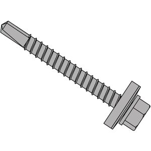 TFHW16SD5538L TechFast Roofing Sheet to Steel Hex Screw & Washer No.3 Tip 5.5 x 38mm Box 100 FORTFHW5538L - Forgefix