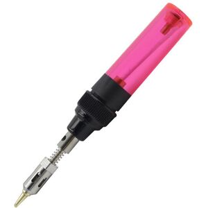 LANGRAY Gas Soldering Iron Gas Sold Iron Cordless Butane Gas Blow Torch Soldering Iron Gun Welding Pen Tool 1300℃(Red)