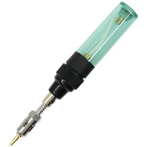 LANGRAY Gas Soldering Iron Gas Sold Iron Cordless Butane Gas Blow Torch Soldering Iron Gun Welding Pen Tool 1300℃(Green)