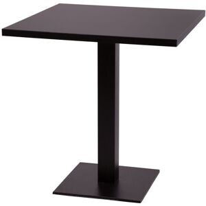 NETFURNITURE Gorzan Square Table Base Laminate Square Top Medium Dining Black Laminate 500 x 500mm Square