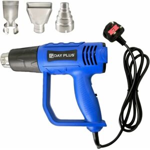 BRIEFNESS Heat Gun, Professional 2000W Hot Air Gun Kit with 3 Nozzles, 2 Speed Setting,for DIY, Stripping Paint, Shrinking PVC and Home Improvement