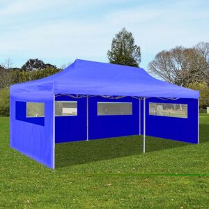 Hommoo - Blue Foldable Pop-up Party Tent 3 x 6 m