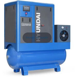 Hyundai - 20hp 500L Permanent Magnet Screw Air Compressor with Dryer and Variable Speed Drive HYSC200500DVSD