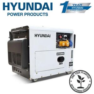 Hyundai - Diesel Generator DHY8000SELR 6kW Silenced Long Run