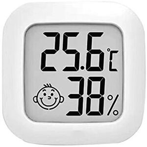 DENUOTOP Indoor Thermometer Hygrometer Small Indoor and Outdoor Temperature Display Temperature Sensor Mini lcd Thermometer Hygrometer Indoor Temperature