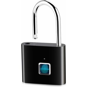 Langray - IP65 fingerprint padlock waterproof padlock electronic smart keyless security padlock for lockers backpacks suitcase doors etc.